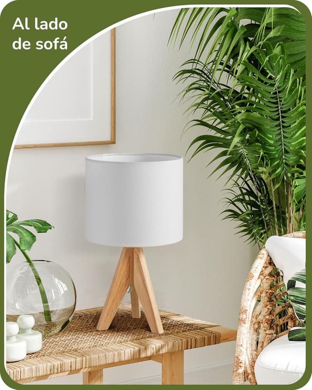 Thumbnail 2 de EDISHINE Lámpara de Mesa Vintage, Elegante Dúo LED 🛋