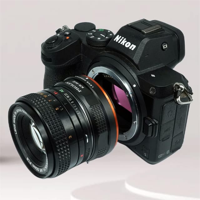 Detalle de PHOLSY Objektivadapter für Konica AR auf Nikon Z-Mount (Kompatibel mit Z fc, Z30, Z9, Z8, Z6, Z7, Z5, Z50) – Hinweis: nicht für Z6 II/Z7 II