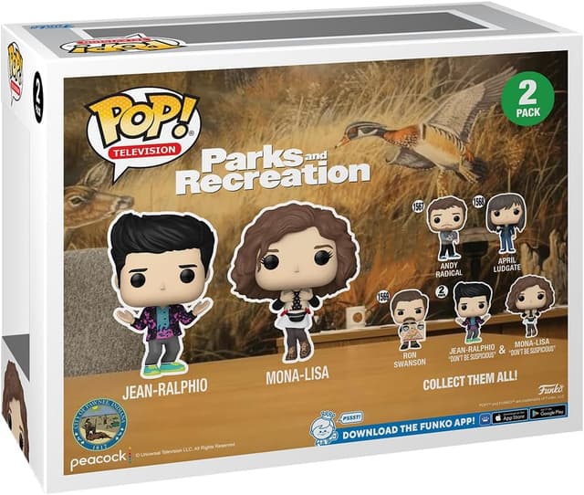 Detalle de Funko Pop! TV P&R 15th – Mona & Jean (2PK) : Jean-Ralphio Saperstein en figurine vinyle