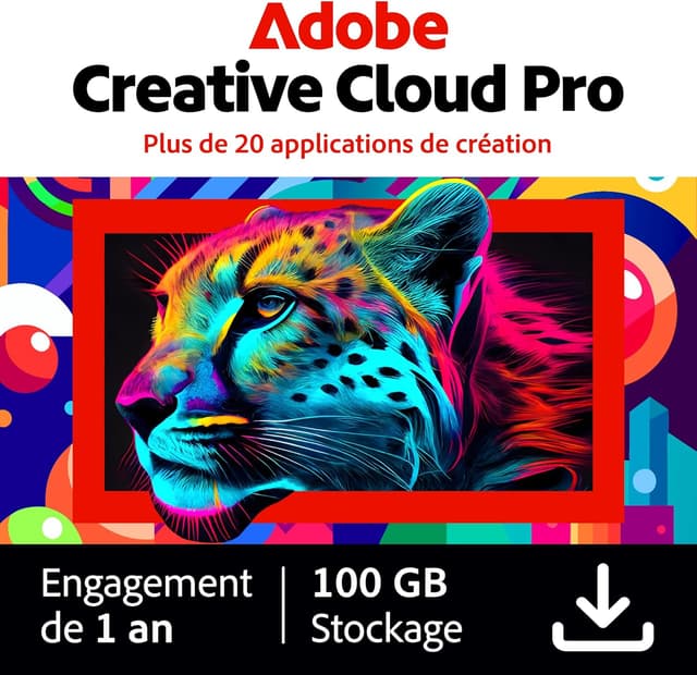 Detalle de Logiciel créatif IA Creative Cloud Pro 1 an