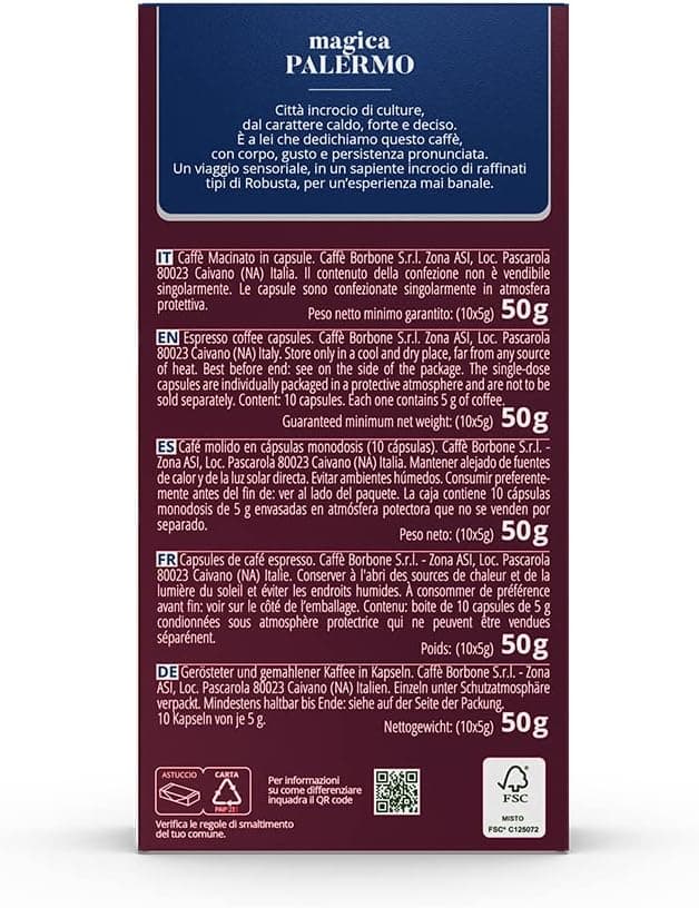 Thumbnail 6 de Caffè Borbone Magica Palermo ☕ 100 cápsulas para Nespresso