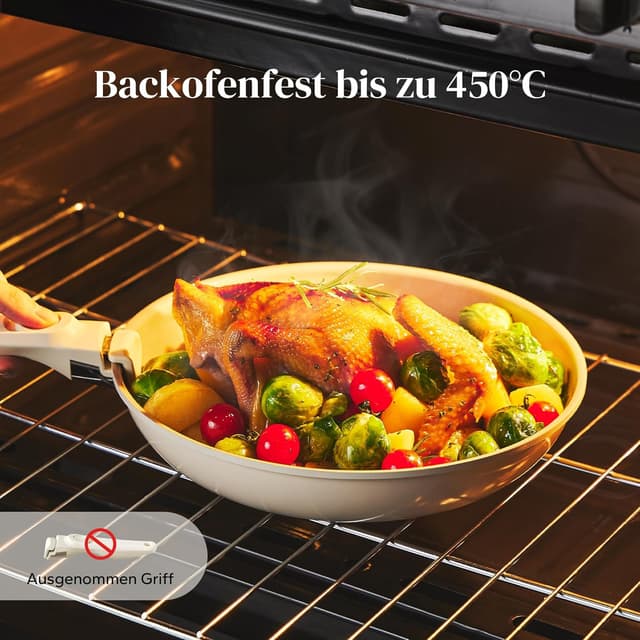 Detalle 2 de Redchef Pfannenset 20, 24, 28 cm mit abnehmbarem Griff