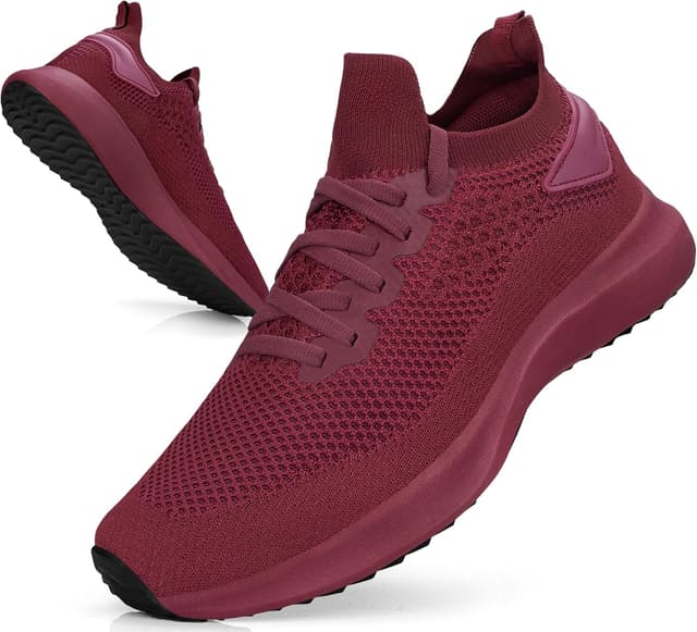 Detalle de Giniros men’s trainers: breathable mesh slip-on walking & running shoes