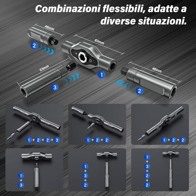 Thumbnail 3 de Koeutoze Set cacciaviti magnetici 42 in 1 per precisione 🛠