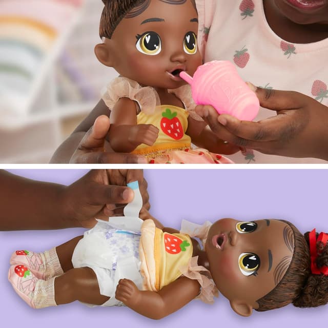 Detalle 2 de Baby Alive Fairy Fashions Berry Boo Doll (11 Inches) with Clothes & Accessories