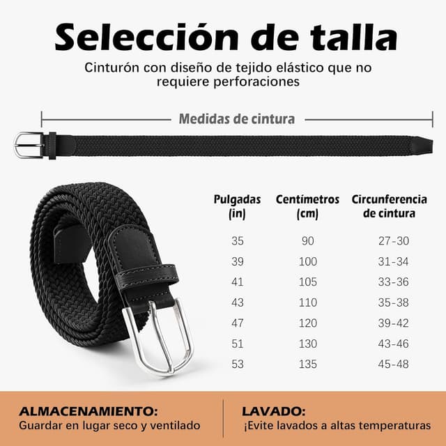 Thumbnail 5 de TANGCHAO Cinturón elástico 8 hebras