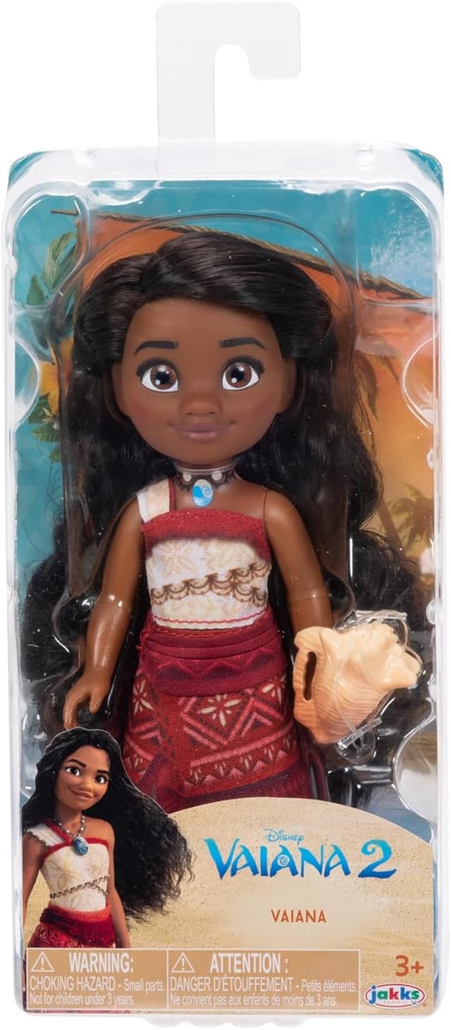 Detalle de Jakks Pacific Vaiana 2: Kleine Puppe (15 cm) mit Muschel-Zubehör