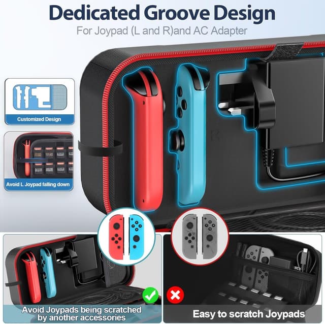 Thumbnail 4 de OIVO Hard Case for Nintendo Switch OLED, 20-card storage