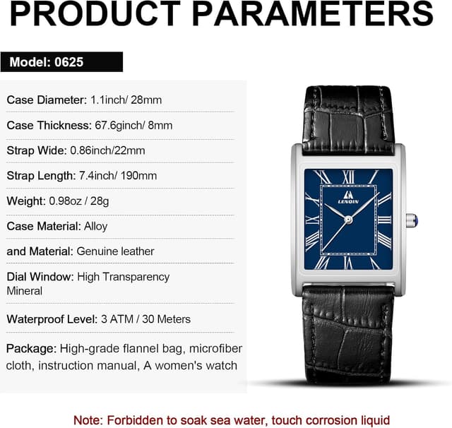 Thumbnail 4 de LN LENQIN Herren Uhr 28 mm