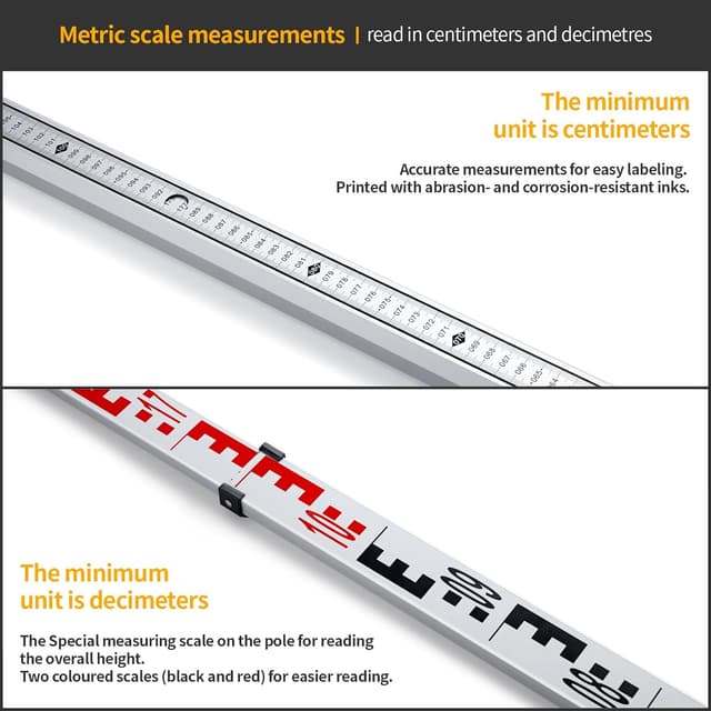 Detalle 2 de Firecore Nivellierlatte 3 m