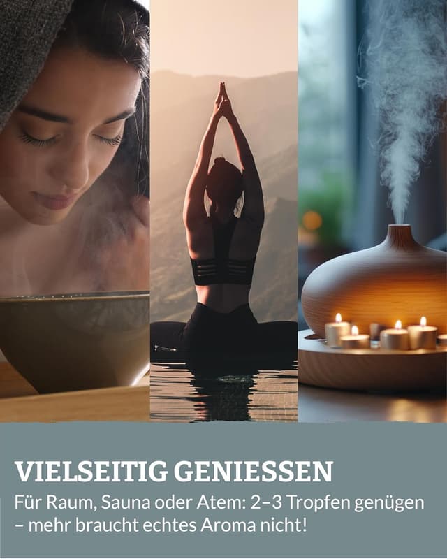 Detalle de Heldengrün BIO Eukalyptusöl (100% naturrein) – echtes Bio-Eukalyptusöl für Aromatherapie & Kosmetik