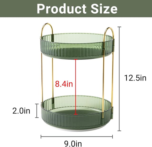 Detalle 2 de Asayuee Makeup Organizer 2-Tier 💄