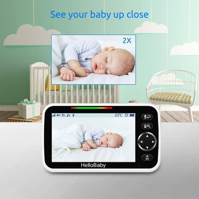 Thumbnail 5 de HelloBaby 5-inch Baby Monitor 30-hour Battery