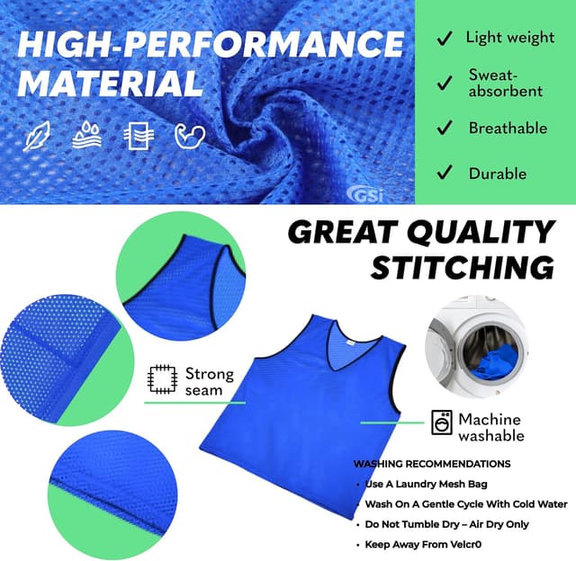 Thumbnail 3 de GSi Sports Pinnies Mesh Training Vest