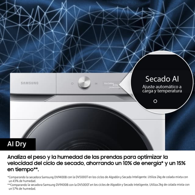 Thumbnail 4 de Samsung Bespoke AI DV16DG8600BWU3 secadora 16 kg