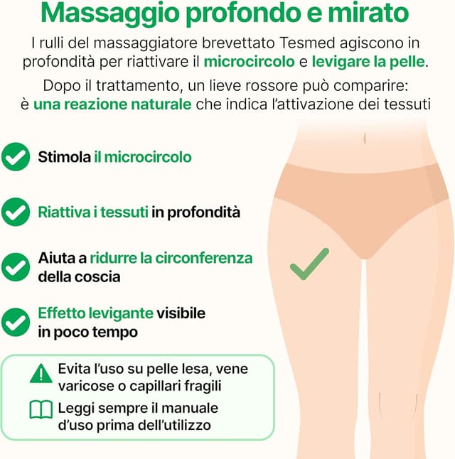 Thumbnail 6 de TESMED CELLULITE massaggiatore anticellulite 9–38 cm 💆