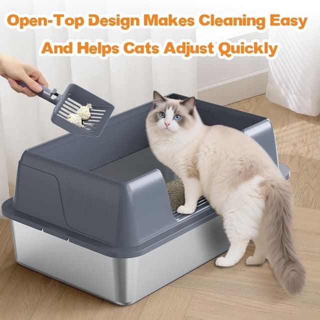 Thumbnail 6 de Vivifying Katzentoilette Edelstahl 58x37x25,4 cm