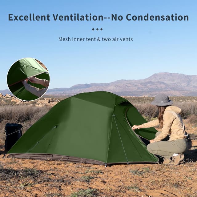 Detalle 2 de Naturehike Nuovo Cloud-up 3 Tenda 3 posti
