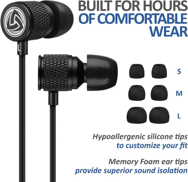 Thumbnail 6 de Ludos Ultra USB-C Headphones (Magnetic USB-C Earbuds) in Black – wired earbuds with microphone and 5-year warranty