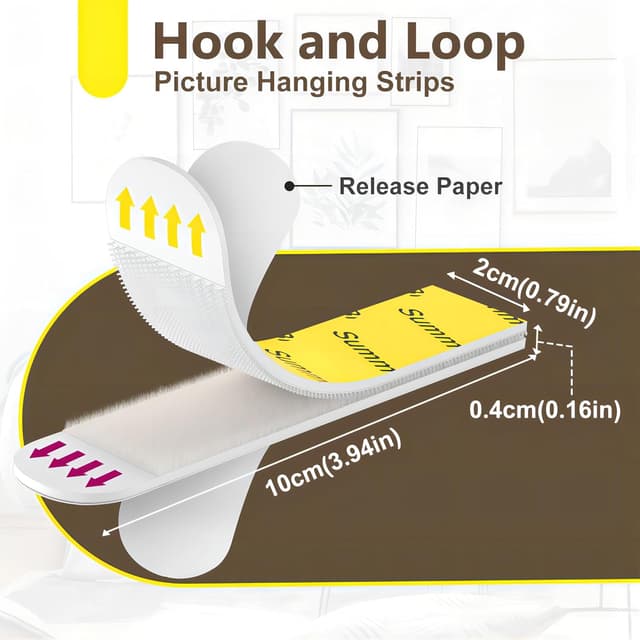 Thumbnail 1 de Summerbrite Picture Hanging Strips 20 pairs 🖼