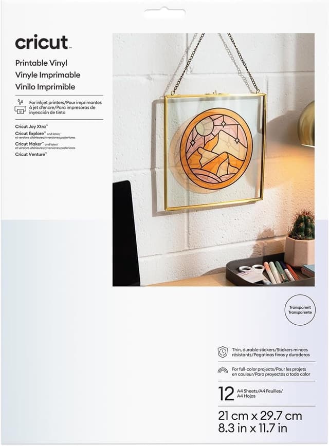 Thumbnail 1 de Cricut Vinyle Imprimable Argent A4 10 feuilles