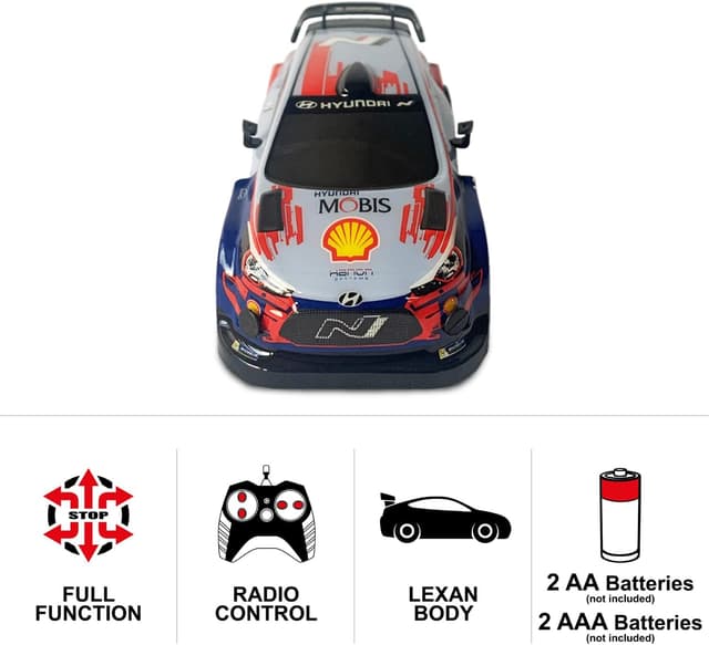 Detalle 2 de Mondo Motors 63669 Hyundai i20 WRC télécommandée 1:28, jusqu’à 8 km/h