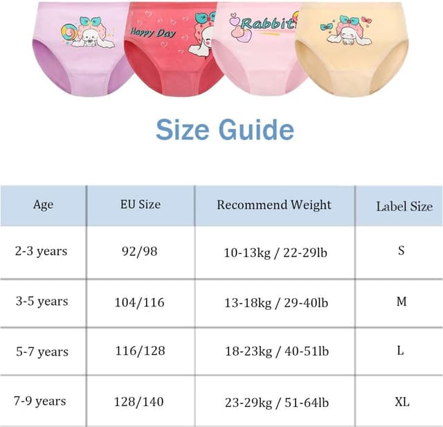 Thumbnail 4 de FedMois Mädchen Boxershorts 12er Pack