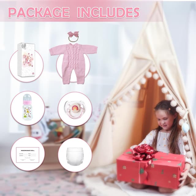 Thumbnail 4 de WOOROY 18-Inch Realistic Reborn Baby Doll