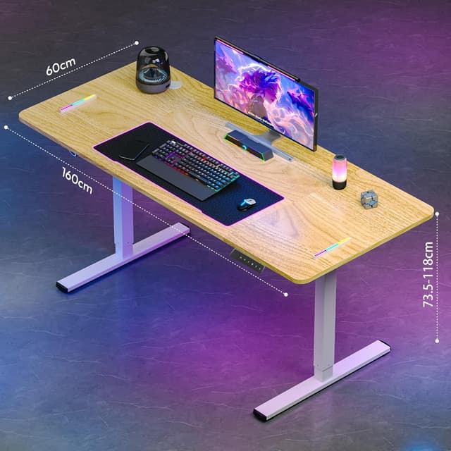 Thumbnail 2 de SANODESK QS-Gaming Escritorio Elevable 140x60