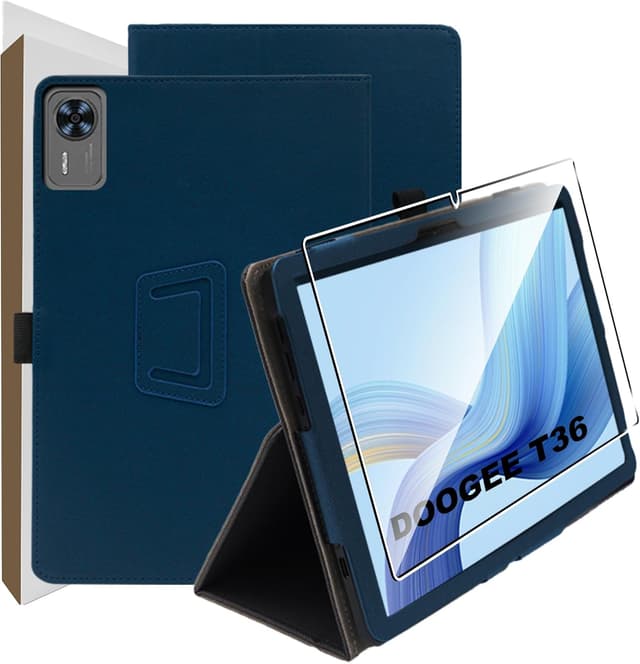 Detalle de zZjoOoj Schutzhülle für DOOGEE T36 12 Zoll Tablet inkl. 9H-Folie, Ständer und Anti-Kratzen-Set