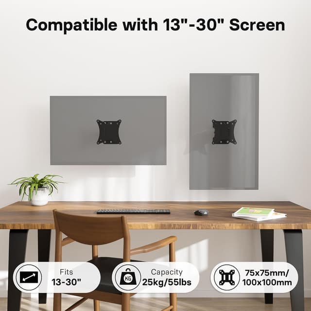 Thumbnail 1 de BONTEC TV Wall Mount Bracket 25kg