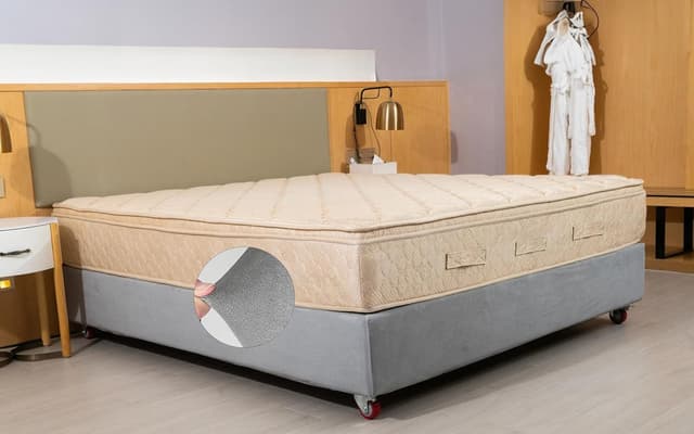 Thumbnail 6 de DUJUIKE Mantovana per giroletto in velluto riccio per divano letto, protezione e rinnovo (Cal King 180–190 cm) – Grigio chiaro