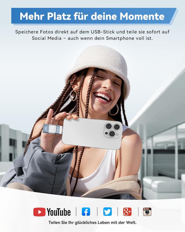 Thumbnail 5 de ZARMST 256GB USB Stick 4‑in‑1 📱