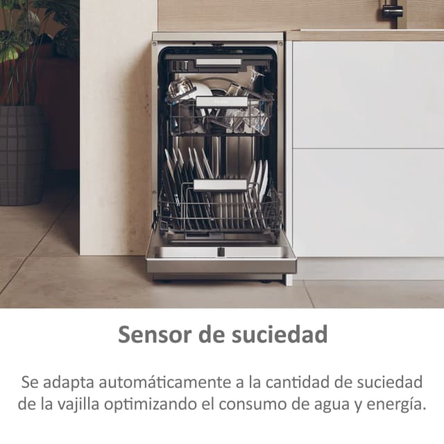 Detalle 2 de Haier XF1C3TB1FX lavavajillas 45 cm