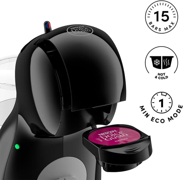 Detalle 2 de De’Longhi Nescafé Dolce Gusto Piccolo XS EDG210.BGY capsule coffee machine (compact) — hot & cold drinks