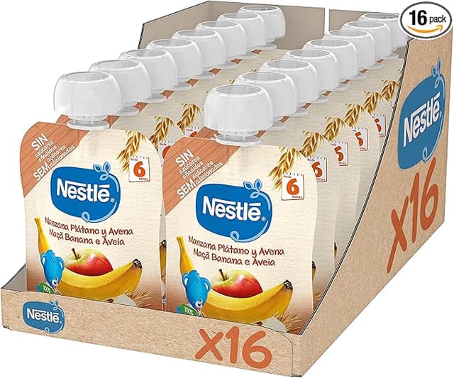 Imagen de Nestlé Papillas Bolsitas de frutas y cereales 🍎🍌 en OfertitasTOP