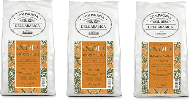 Detalle de Caffè Corsini Café en Grano India Monzón 🌱 750g