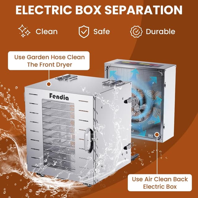 Thumbnail 1 de Food Dehydrator 10-Tray, 1000W 194°F 🍽