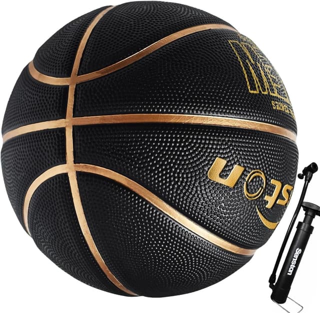 Detalle de Senston Basketball Größe 7 mit Pumpe – Outdoor-Basketball mit Anti-Rutsch-Grip