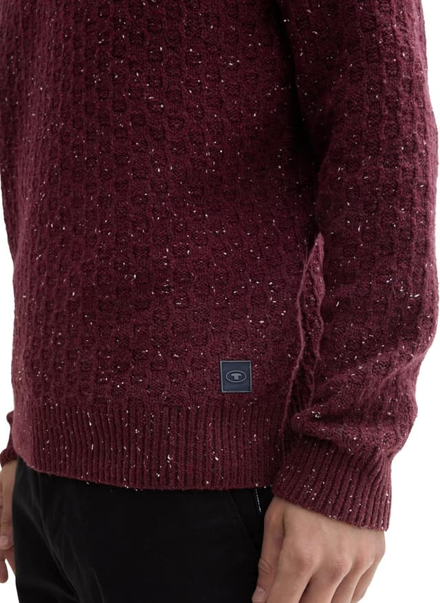 Detalle de TOM TAILOR Pullover da uomo: jersey a maniche lunghe comodo e versatile