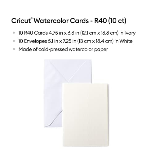 Thumbnail 2 de Cricut R40 Tarjetas de acuarela 10 unidades 🎨