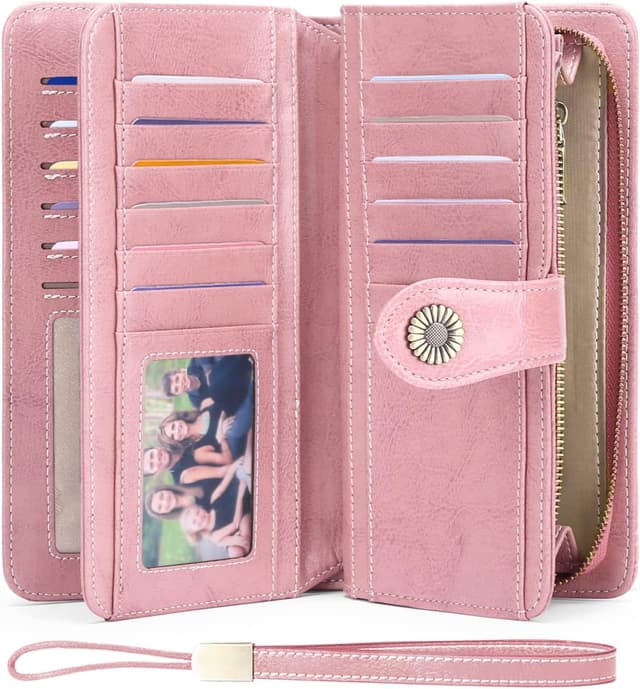 Detalle de SENDEFN RFID large leather purse