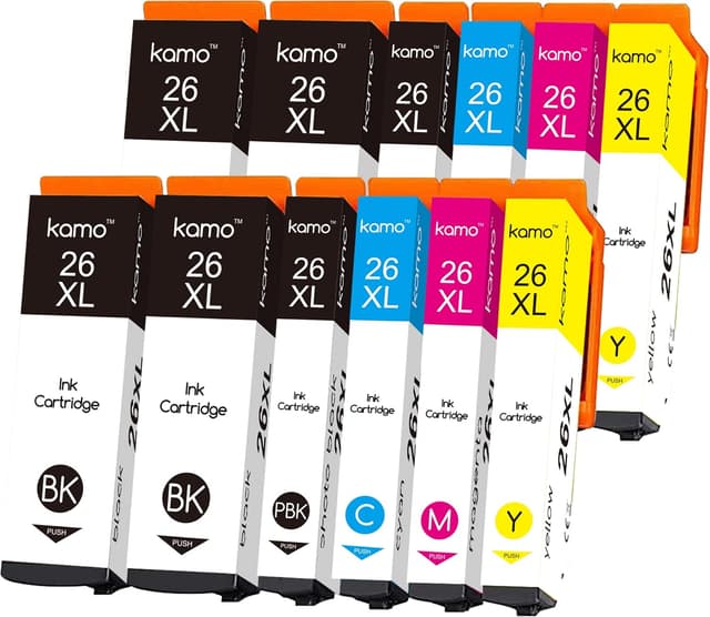 Detalle de Kamo 26 XL (26XL) cartouches d’encre compatibles Epson pour Expression Premium XP-510 à XP-820