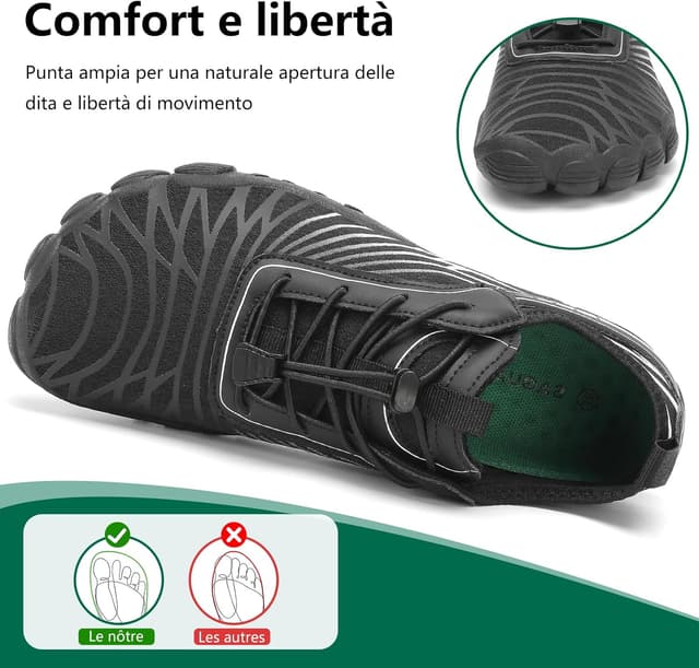 Detalle de SAGUARO Scarpe Barefoot minimaliste da donna da scoglio, traspiranti e ad asciugatura rapida (EU 35-43)