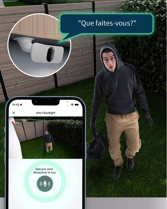 Detalle 2 de Arlo Floodlight 2K et Sonnette HD, 2K