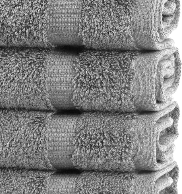 Detalle de Chakir Turkish Linens Turkish Towels (100% Cotton), 4-Pack – Gray
