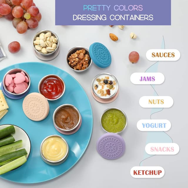 Thumbnail 2 de VITEVER 2.4oz Salad Dressing Containers 8-Pack