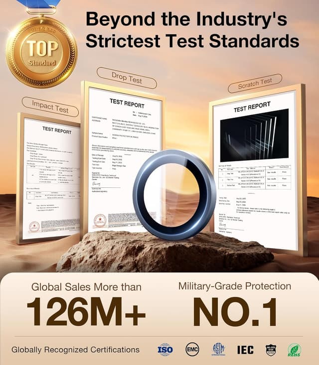 Detalle de UltraGlass UNBREAK TOP 9H+ Camera Protector