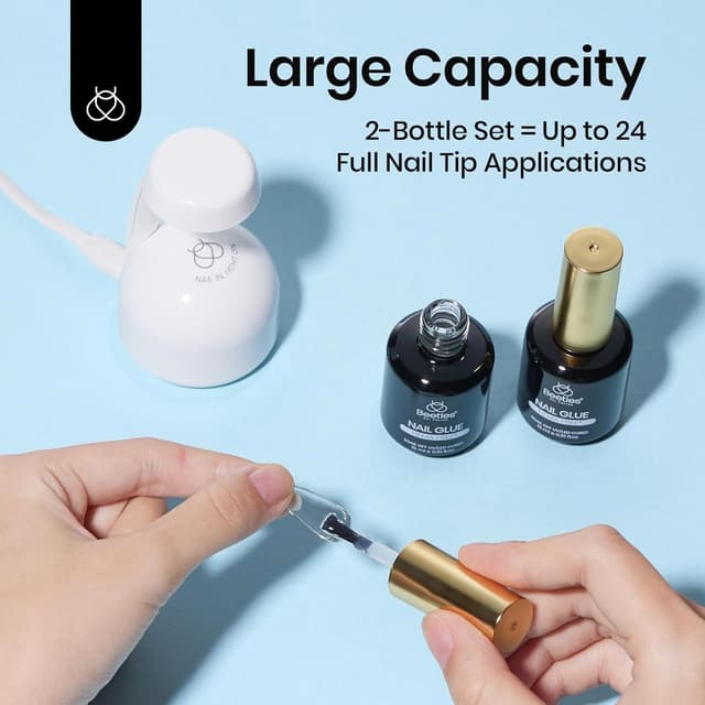 Detalle 2 de Beetles Gel Polish Nail Glue Kit 15 ml