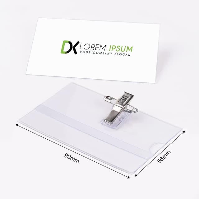 Thumbnail 1 de Vicloon Porte Badge 16Pcs PVC Transparent